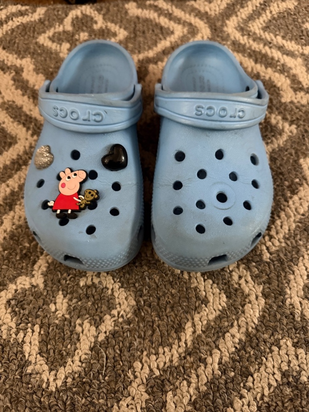 Crocs Kids' Light Blue Clog with Character Jibbitz